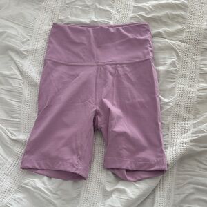 Outdoor Voices High-Rise Lavender Bike Shorts